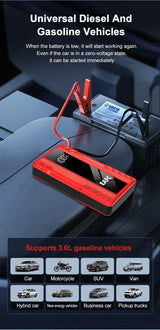 600A Compact Jump Starter for Up to 3.0L Gas Vehicles
