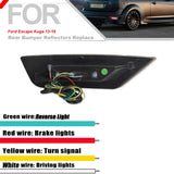 Smoked Sequential LED Bumper Reflector for Ford Escape Car Interior Accessory iJDM