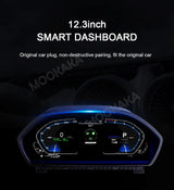 12.3" Digital Instrument Cluster for BMW 3 Series F34 2013–2020