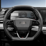 Audi Carbon Fiber Steering Wheel Cover for D-Shape