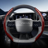 Carbon Fiber Steering Wheel Cover for Lancia Ypsilon
