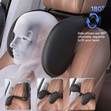 Ergonomic 360° Adjustable Auto Cervical Pillow with Memory Foam & Side Pads for Car Travel BMW Benz Car Interior Accessory OE