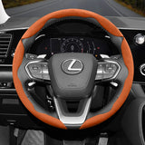 Lexus Anti-Slip Segmented Suede Steering Wheel Cover
