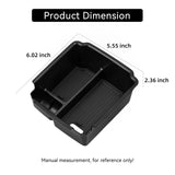 Volkswagen Taos 2022-2026 Central Armrest Storage Box ABS Stowing Tidying Car Tray Organizer Accessories Black Car Interior A