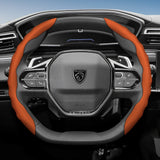 Breathable Anti-Slip Leather Steering Wheel Cover for Peugeot
