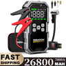 150PSI Air Pump Car Battery Emergency Boosters 7000A/1500A PEAK Car Jump Starter Power Bank Portable Starting Device Car Starter New