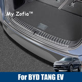 For BYD TANG EV TANG 2024 2025 2026 Car Carbon Fiber ABS Rear Bumper Door Sill Plate Stickers Protector Cover Trim Accessorie