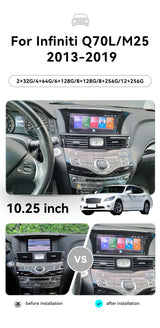 10.25 Inch Android Head Unit for Infiniti Q70L M25 2013–2019 Android Head Unit Aotsr