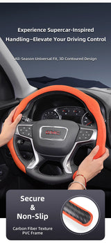 Premium Suede Steering Wheel Cover for GMC Sierra Yukon Car Interior Accessory Hocasen