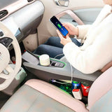 For Leapmotor T03 20-25 Car Leather Armrest Box Central Console Storage Wireless Fast Charging Armrest Organizer Accessories