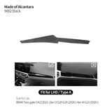 For BMW Two-gate G42 3er I3 G20 G28 4er I4 G23 Center Console Dashboard Trim Sticker Car Interior Accessories Made of Alcantara