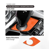 For BMW 5 Series G30 G38 6GT Center Console Gear Shift Panel Trim Sticker Car Premium Interior Accessories Made of Alcantara