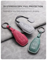 Car Key Cover For Ford Puma Grand C Max Focus Mondeo Kuga Fiesta Ecosport Transit Kuga Leather Car Key Case Cover Car Key Cov