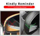 Carbon Fiber Rear Mirror Cover for Smart 453 Fortwo Car Interior Accessory GMUNI