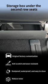 for Toyota Alphard Verfire 40 Series 2023 2024 Underseat Storage Box TPE Car Second Row Seat Lower Tray Organizer Accessories