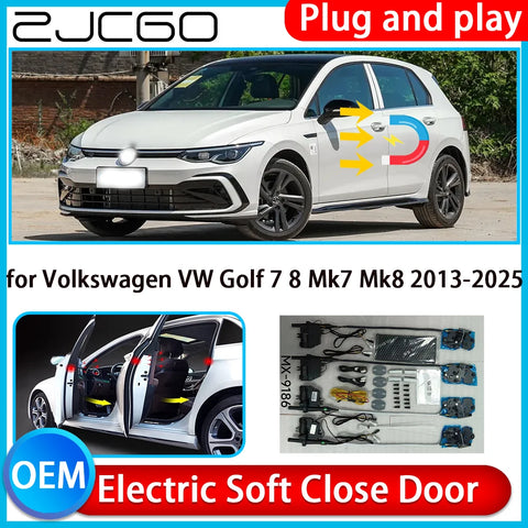 Electric Power Soft Close Door Kit for Volkswagen Golf 7 8 Car Interior Accessory ZJCGO