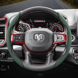 Anti-Slip Suede Steering Wheel Cover for Ram 1500