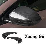 For Xpeng G6 2023 2024 Carbon Fibre Rearview Mirror Decorative Strip Car Exterior Accessory OEM