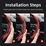 Sporty Breathable Leather Wheel Cover for Universal Car Interior Accessory Hocasen