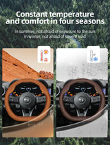 Ultra-Thin Breathable Steering Wheel Cover for Alfa Romeo Car Interior Accessory Hocasen