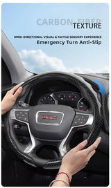 Steering Wheel Fiber Cover for GMC Sierra & Yukon Car Interior Accessory Hocasen