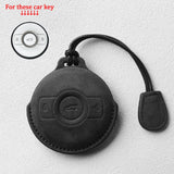 Suede Car Key Case for Mercedes Benz Smart #1 #3 fortwo brabus EQFortwo ForFour Premium Pro+