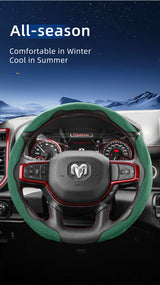 Split Suede Steering Wheel Cover for Ram 1500 2500 3500