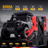Car Jump Starter with 150PSI Air Pump Portable Power Bank LED Light and Auto Emergency Booster Car Jump Starter | Portable Po