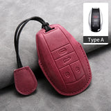Car Key Cover For Bentley Bentayga 2017-2021 2AHMV-YK1 Leather Car Key Case Cover For Bentley