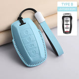 Leather car remote key case for 3 Great Wall models