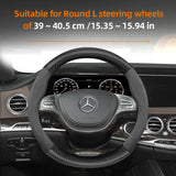 Suede Carbon Steering Wheel Cover for Mercedes