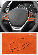 For BMW F20 F21 F30 F34 Steering Wheel Trim Frame Sticker Car Premium Interior Tuning Accessories Made of Alcantara Customizable