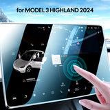 Tempered Glass Film Protector for New Tesla Model 3 Highland 2024 Rear Center Control Touch Screen Touch Screen Protector TEK