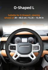 Land Rover Ultra-Thin Leather Steering Wheel Cover Brown