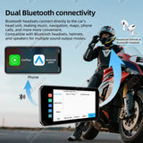 6.3 Inch Waterproof Motorcycle GPS with CarPlay Auto