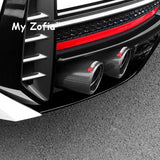 For New DODGE Attitude GT GAC Empow 2024 2025 Car Special Matte Glossy Carbon Fiber Muffler Exhaust Pipe Mount black Accessor
