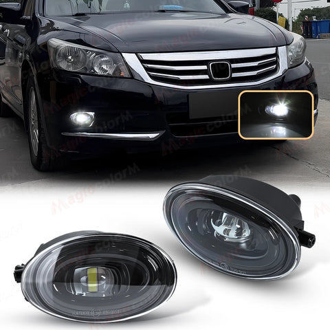 LED Fog Lamp with 2-in-1 DRL for Honda Accord 2008-2013 Car Interior Accessory MAGIC COLORM Only Fog