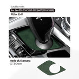 For BMW 5 Series G30 G38 6GT Center Console Gear Shift Panel Trim Sticker Car Premium Interior Accessories Made of Alcantara