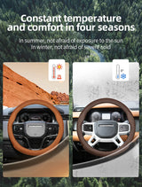 Breathable Leather Wheel Cover for Land Rover Discovery Car Interior Accessory Hocasen