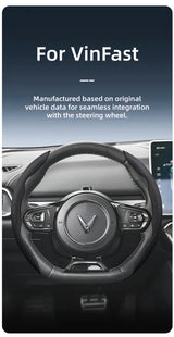 Vinfast Breathable Leather Steering Wheel Cover Set Car Interior Accessory Hocasen