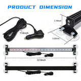 80-LED Traffic Advisor Strobe Light Bar Car Interior Accessory MAGIC COLORM