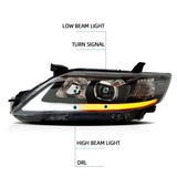 LED Headlights with DRL for Toyota Camry 2010-2011 Car Interior Accessory Vland
