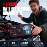 1000A-1200A Portable Jump Starter for Gas/Diesel 1.0L-4.0L