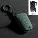 Suede Cars Key Case Cover For Toyota Auris Corolla Reiz Avensis Rav4 Levin Camry Verso Yaris Scion Aygo Protector Keychain Shell