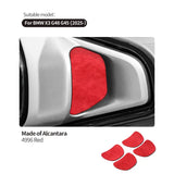 For BMW X3 G45 G48 2025- Door Handle Recess Protector Trim Sticker Car Premium Interior Tuning Accessories Made of Alcantara