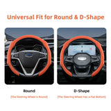 Suede Steering Wheel Cover for Geely Coolray Car Interior Accessory Hocasen
