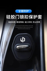 For Leapmotor B10 B01 C10 C01 C11 C16 T03 Car Silicone Door Lock Cover Anti Vibration Buffer Pad PROTECTIVE ACCESSORIES Car S