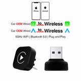 Wireless 2-in-1 CarPlay Android Auto Adapter AI Smart Box