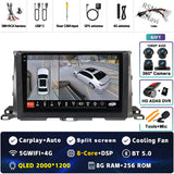2K QLED Android 15 Multimedia Head Unit for Toyota Highlander 2013-2018