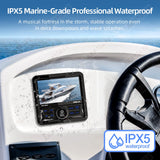 Marine Radio Stereo Bluetooth Waterproof for Boat ATV UTV Android Head Unit AKAMATE